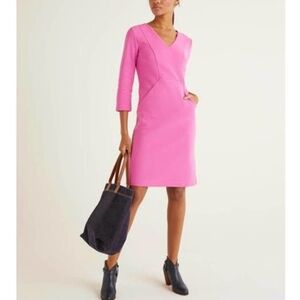 Boden Bronte Ottoman Pink Dress 8 Petite